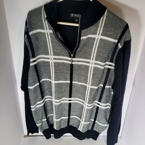 Men's Black and Gray- Size Large Sweater